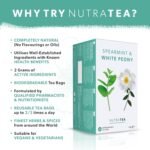 Nutra Tea Spearmint & White Peony - Spearmint Tea For Pcos | White Peony Tea For Digestion & Women's Health - 20 Individually Wrapped Bags - Herbal Infusion (1 Pack) - Image 4
