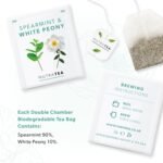 Nutra Tea Spearmint & White Peony - Spearmint Tea For Pcos | White Peony Tea For Digestion & Women's Health - 20 Individually Wrapped Bags - Herbal Infusion (1 Pack) - Image 6