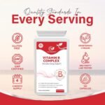 Vitamin B Complex – High Strength | 120 Capsules | 8 B Vitamins with PABA | Energy, Metabolism, Immunity & Nervous System Support | Vegan, Non-GMO, No Preservatives | 4-Month Supply by Natures Zest - Image 6
