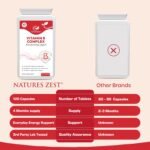 Vitamin B Complex – High Strength | 120 Capsules | 8 B Vitamins with PABA | Energy, Metabolism, Immunity & Nervous System Support | Vegan, Non-GMO, No Preservatives | 4-Month Supply by Natures Zest - Image 8