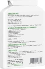 Probiotics for Dogs 120 Chicken Flavour Tablets - Advance Multi Strain Dog Probiotic & Prebiotic Tablets - Probiotics Supplement For Dogs With Added Digestive Enzymes - Image 3