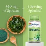 Solaray - Spirulina Algae - 100 Vegan Capsules not Tablets or Powder - Rich in Protein, Vitamin & Minerals -High Strength Supplement - Lab Verified, GMO & Magnesium Stearate Free - Image 4