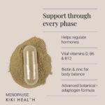 Menopause Blend – Natural Adaptogenic Botanicals & Vitamins for Bloating, Hot Flush Relief, Mood Balance, Restful Sleep & Bone Health – Menopause and Perimenopause Supplement – 60 Vegicaps - Image 3