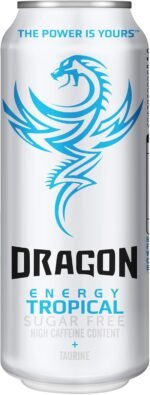 Dragon Energy Tropical Energy Drink 12 x 500ml Cans - Image 3