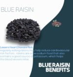 Anjoman Premium Blue Raisins - 1 Kg, Unsulphured Sun Dried Raisin, Healthy & Natural, Potassium Rich, Contain Vitamin, Iron & Fibre Ready to Eat Snack with Antioxidants Dry Fruits - Image 6