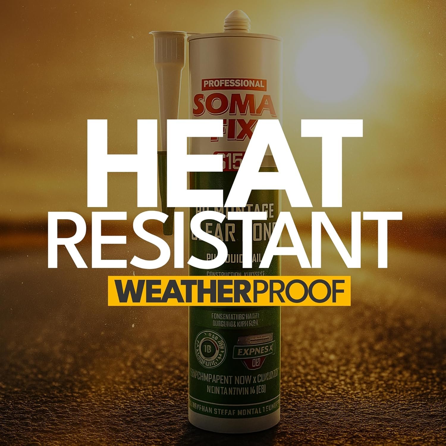 No Nails - Exterior D4 PU Montage Clear Bond, Adhesive for Outdoors, Polyurethane Glue for Brick, Stone, Iron, Steel, PVC - (Heat Resistant & All Weather) 310ML - Image 7