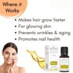 Living Vitamin E Oil for Hair, Face & Skin, Nails, Pore tightening - 15 ML | 100% Plant Based, Pure & Natural | Non Sticky | Light Weight - Image 5