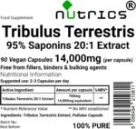 14,000mg (per Capsule) TRIBULUS TERRESTRIS 20:1 Extract 95% Saponins (90 V Capsules) - Image 3