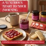 Shortbread Biscuits and Jam Gift Set includes Shortbread, Blacurrant, raspberry Jam, Lemon Curd preserves & English Breakfast Tea Gift Set - Hampers & Gourmet Gifts - Christmas Food Gift - Image 6