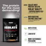 Weider Isolate Whey 100CFM (420g) Chocolate Flavour, Protein 100% Isolate Whey from Isolac®, 23g Protein/Portion, with Digestive Enzymes Digezyme®, No Added Sugar, No Aspartame, Low Fat, 14 Servings - Image 4