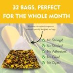 Turmeric Herbal Tea (32 Decaf Bags) – Premium Mango Fruit Blend with Calendula Flower & Australian Lemon Myrtle | Loose Leaf Quality for Digestion, Yoga & Wellbeing - Image 5