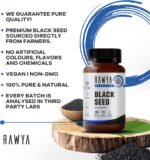RAWYA Nutrition, Black Seed Powder, 120 Capsules, Nigella Sativa, Black Cumin Seed Powder, 500 mg Each Capsule, Supports Immune System, Joints, Hair Growth & Skin, Halal, Vegan - Image 5