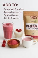 Nature's Root Raspberry Powder - Spray Dried Supplement Immune System Support Supplements (250g) - Image 4