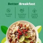 Turtle Cereal Better Breakfast – Goji & Chia Gluten Free Oats 400g (Pack of 4) | Gluten Free Porridge with Superfoods Goji Berries & Chia Seeds, Organic Oats, Vegan, No Added Sugar, High in Fibre - Image 3