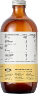 Premium Natural Source of Vegan Omega 3, 6 & 9 – Udo's Choice Ultimate Oil Blend - Cold Pressed – Plant-Based – Unprocessed – Supports Optimum Health – 500ml - Image 6