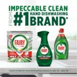 Fairy Skip the Soak Dish Spray Kit Lemon, Trigger + 4x500ml Refill. 100% Grease Removal for Dishes & Surfaces. - Image 5