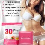 Peach Flavor 30-Day Weight Loss Tea - Fat Burning Slimming Detox Tea, 3g X 30 Bags(1PCS) - Image 3