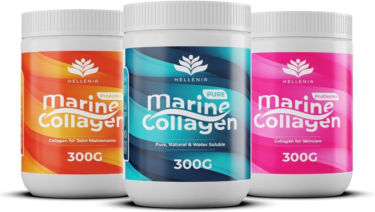 Pure Hydrolysed Marine Collagen Powder 300g | Natural | Unflavoured | Type 1 and 3 Marine Collagen Peptides | All 9 Aminos | Naticol Branded Peptides | 60 Servings - Made for Hellenia - Image 5