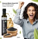 RAWYA Organic Cold-Pressed Black Seed Oil 250ml, Turkish Black Cumin (Kalonji, Nigella Sativa), Unrefined, Rich in Omega-3, 6, 9, Strong Taste for Hair, Skin, Face and Overall Wellness, Pack of 2 - Image 7