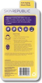 Skin Republic Collagen & Vitamin E Infusion Sheet Mask | Helps with Fine Lines & Wrinkles | For Younger-looking Skin | Made in Korea (Pack of 1) - Image 6