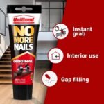 UniBond No More Nails Original, Heavy-Duty Mounting Adhesive, No Nails Strong Glue for Wood, Ceramic, Metal & More, White instant Grab Adhesive, 1 x 234g Tube - Image 4