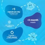Lactobacillus Gasseri 10 Billion CFU/Capsule - +3 Month Complete Course - Probiotic L-Gasseri - Digestive Support - Freshcare™ Optimal Freshness - 90 Gastro-Resistant DRcaps™ - Vegan - Hexagon - Image 7