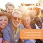 Healthspan Vitamin D3 50 Plus (180 Capsules) | Ideal for Anyone Over 50 | Super Strength | Immune Health | Bone, Teeth & Muscle Health | Contains 2,000iu of Natural Vitamin D3 Per Tablet | Vegetarian - Image 4