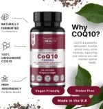 The Intelligent Health CoQ10 Supplement, Fermented Coenzyme Q10 Ubiquinone for Women & Men, Easy to Swallow 100mg 90 Vegetarian Softgels - Image 3