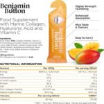Benjamin Button Marine Collagen Liquid Sachet w/Hyaluronic Acid & Vitamin C | for Hair, Skin, Nails & Joints | 12,000mg High Strength Hydrolysed Collagen (Mango, 28x Sachets) - Image 8