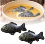 2 Pack Lucky Irons Fish for Cooking, Iron Fish for Iron Deficiency,Natural Irons Supplement for Daily Use, Ideal for Camping and Gift Giving, Effective and Safe Cooking Tool - Image 2