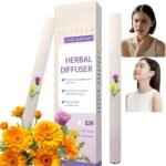 2PCS Herbal Lung Cleansing Inhaler,Flavoured Air Device,Q/uit Go Inhaler,Portable Air,Freshener for Breathing,Sleep for Relaxation,Gentle Formula Use for Lung,Natural Herbal Ingredients,Purple - Image 2