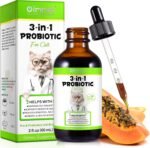 3-in-1 Probiotic for Cats - Prebiotic, Probiotic & Enzymes Liquid | Supports Gut Health, Immunity & Digestion | For Sensitive Stomachs | 60ml - Image 2