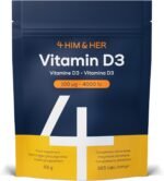 4 HIM & HER Vitamin D3 4000 IU Vitamin D Tablets - 365 Vegetarian Tablets (1 Year Supply) - High-Strength Immune & Bone Support - UK Made - Image 2