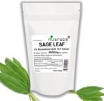 4000mg (per Capsule) SAGE Leaf Extract 4% Rosmarinic Acid 90 V Capsules Strong ONE A Day - 100% Pure - No fillers Binders or Bulking Agents - Image 2