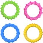 4pcs Sensory Texture Bracelets For Kids And Adult Silicone Wristband Toy For Stress Management And All Age Relaxation Sensory Texture Toy - Image 2