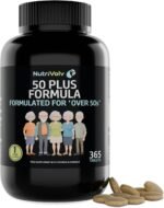 50 Plus Formula | 1 Year Supply | Multivitamin & Minerals Tablets for Adults 50+ | 365 Count | Essential Nutrients for Men and Women 50 + | Vegetarian Friendly | by NutriVolv - Image 2