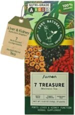 7 Treasure Wellness Tea – Ginseng and Wolfberry Herbal Blend for Kidney Cleanse & Liver Detox (20 Packs) - Image 2