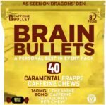 80mg Caffeine & 160mg L-Theanine Focus Enhancing Energy Chews – Neuroscience Backed Nootropic Stack, Mental Acuity & Cognitive Support | Caramel Frappe Flavor Brain Bullet, 1 Bag - Image 2
