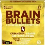 80mg Caffeine & 160mg L-Theanine Focus Enhancing Energy Chews – Neuroscience Backed Nootropic Stack, Mental Acuity & Cognitive Support | Caramel Frappe Flavor Brain Bullet, 1 Pack - Image 2