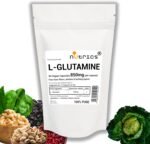 850mg (per Capsule) L GLUTAMINE 90 V Capsules 100% Pure - Free from fillers Binders & Bulking Agents - Vegan Vegeatarian - L-GLUTAMINE Supplement - Image 2
