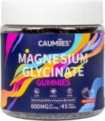 90 Counts Magnesium Glycinate Gummies - High Strength Magnesium Complex 600mg Per Serving with Calcium, Potassium, D, B6 & Coenzyme Q10 – Strawberry Flavours – Sleep, Focus & Relaxation - Image 2