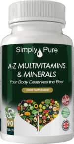 A-Z Multivitamins | 90 Tablets Providing Your Complete RDA of 30+ Important Vitamins & Minerals + Turmeric & Grape Seed Extract | Gluten Free | GM Free | Vegan - Image 2