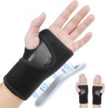 ACWOO Adjustable Wrist Strap Carpal Tunnel Compression Splint Relieves Pain, Sprains, Tendonitis and Joint Pain, Breathable Brace Provides Wrist Support (Left) - Image 2