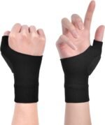 ACWOO Arthritis Gloves, Elastic Wrist Support Thumb Support Brace with Gel, Breathable Comfortable Carpal Tunnel Splint per Relieves Wrist Thumb Pain, Sprains, Tendonitis and Joint Pain (S) - Image 2