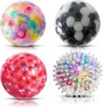 ALMAH Stress Balls for Adults (4 Pack), Hand Exercise Balls, Hand Therapy Balls for Relax, Anxiety, Fidget, Tension and Stress - Image 2
