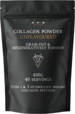 APE Nutrition Collagen Powder Peptides 400g 100% Grass-Fed & Finished Bovine Collagen Type 1 & 3 Ancestral Supplement Unflavoured Improves Hair Skin & Nail Health - Image 2