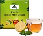 APSARA Lemon Mint Ginger Green Tea Bags 100 pcs Herbal Tea For Immunity Boosting 100 Tea Bags - Image 2