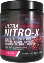 ATHENIX® Ultra Nitro-X Pre-Workout | Berry Punch | 5000 mg L-Citrulline + 2500 mg Beta-Alanine + Creatine, Caffeine, AstraGin® | Explosive Energy, Focus & Pumps | 28 Servings | Made in Germany - Image 2