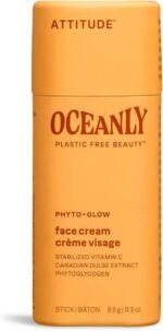 ATTITUDE Oceanly Face Cream Stick, EWG Verified, Plastic-free, Plant and Mineral-Based Ingredients, Vegan Skin Care Products, PHYTO GLOW, Unscented, 8.5 grams - Image 2
