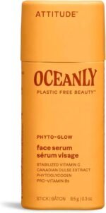 ATTITUDE Oceanly Face Serum Stick, EWG Verified, Plastic-free, Plant and Mineral-Based Ingredients, Vegan Skin Care Products, PHYTO GLOW, Unscented, 8.5 grams - Image 2